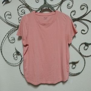 MADEWELL classic cotton light peach tee, M